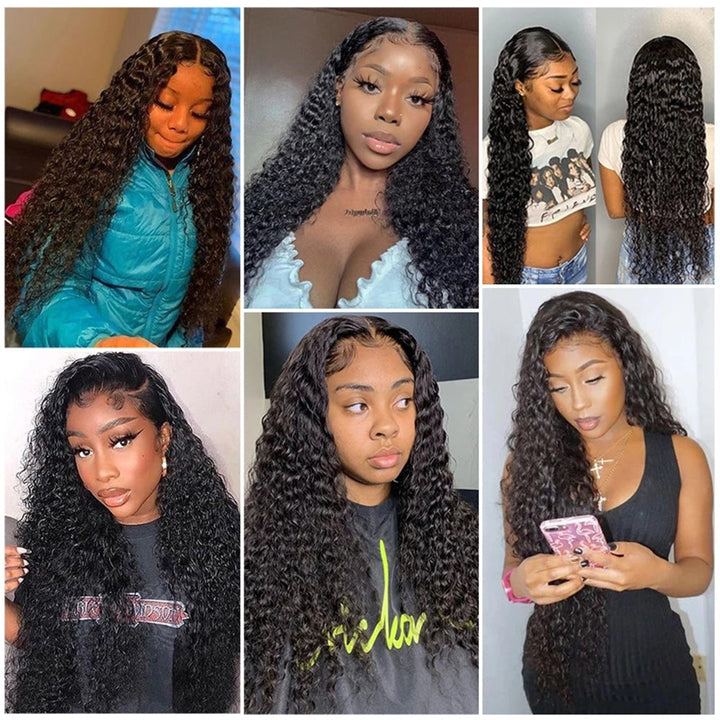 1 Bundle Deal Deep Wave Virgin Hair 100% Unprocessed Human Hair Weave Worldwide Free Shipping