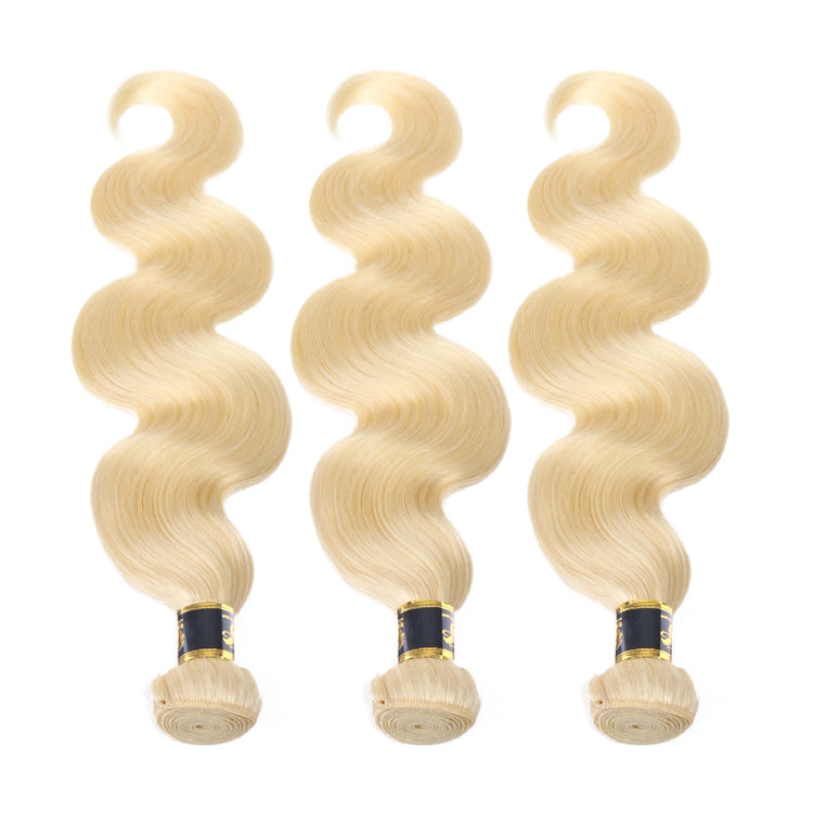 Brazilian Body Wave Blonde Hair Weaves 613 Color 3 Bundles best 100% Human Hair