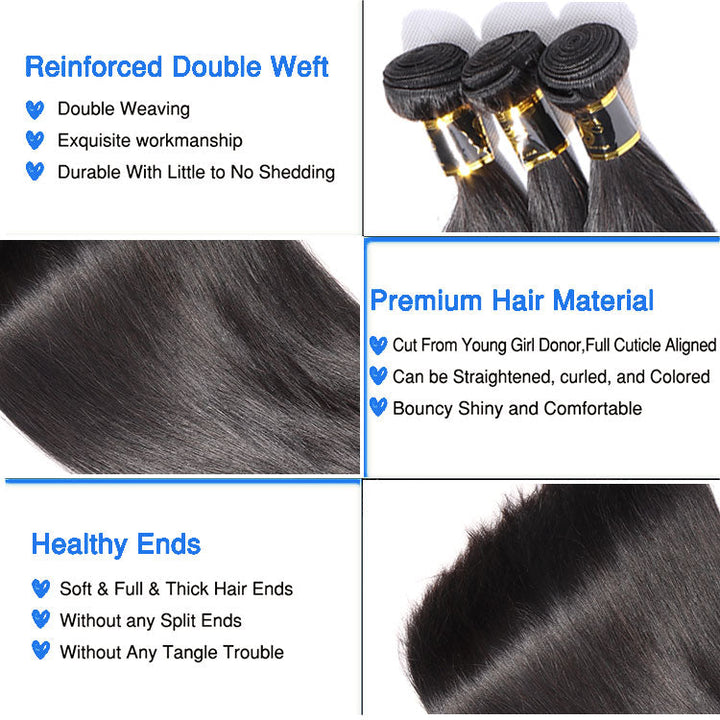 1 Bundles Deal for All Hair Textures, 14A Grade 100% Human Virgin Hair unprocessed Human Hair 1 Bundle Dealg