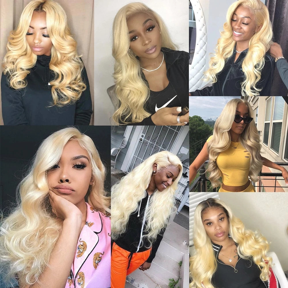 Brazilian Body Wave Blonde Hair Weaves 613 Color 1 Bundle best 100% Human Hair