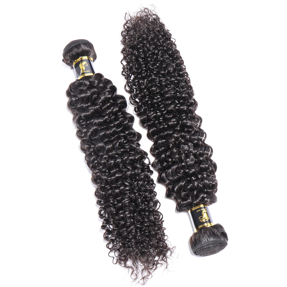 Brazilian Hair Kinky Curly Hair Bundle 100% Human Hair Weave Natural Black Curly Human Hair Extensions