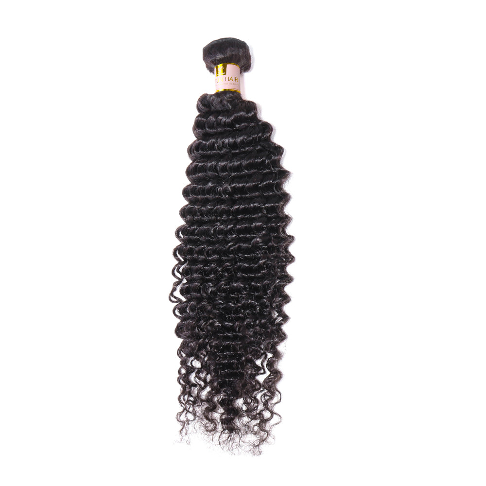 1 Bundle Deep Curly Virgin Hair 100% Unprocessed Human Hair Deep Wave Weave Free Shipping