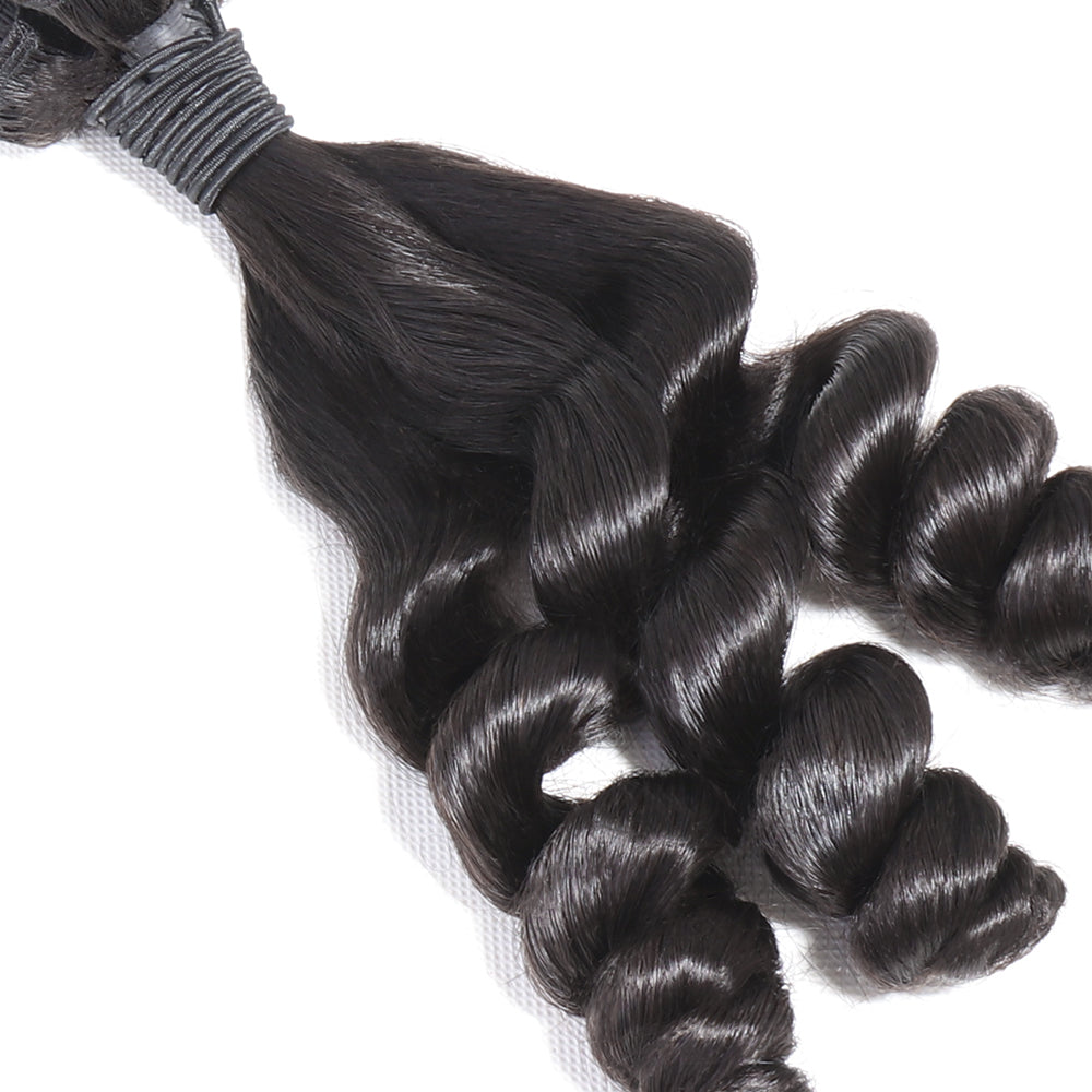 100% Unprocessed Virgin Hair Funmi Twist Curly Hair 3 Bundles Deal Natural Black Color Fumi Curly Human Hair Weaves